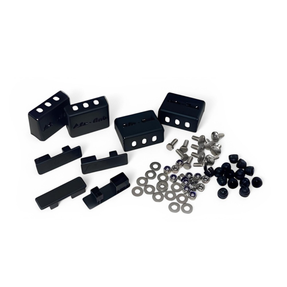 Pieds pour barres de toit 60mm Alu-Cab noirs – Robustesse 4x4 Pieds pour barres de toit 60mm Alu-Cab noirs – Robustesse 4x4